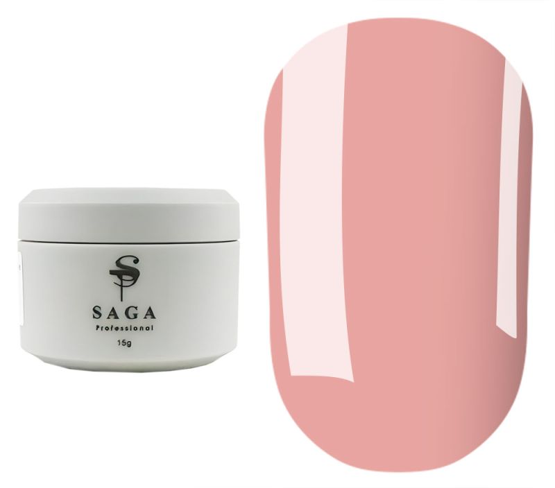 SAGA Builder Gel Veil 01 (peach pink), 30 ml