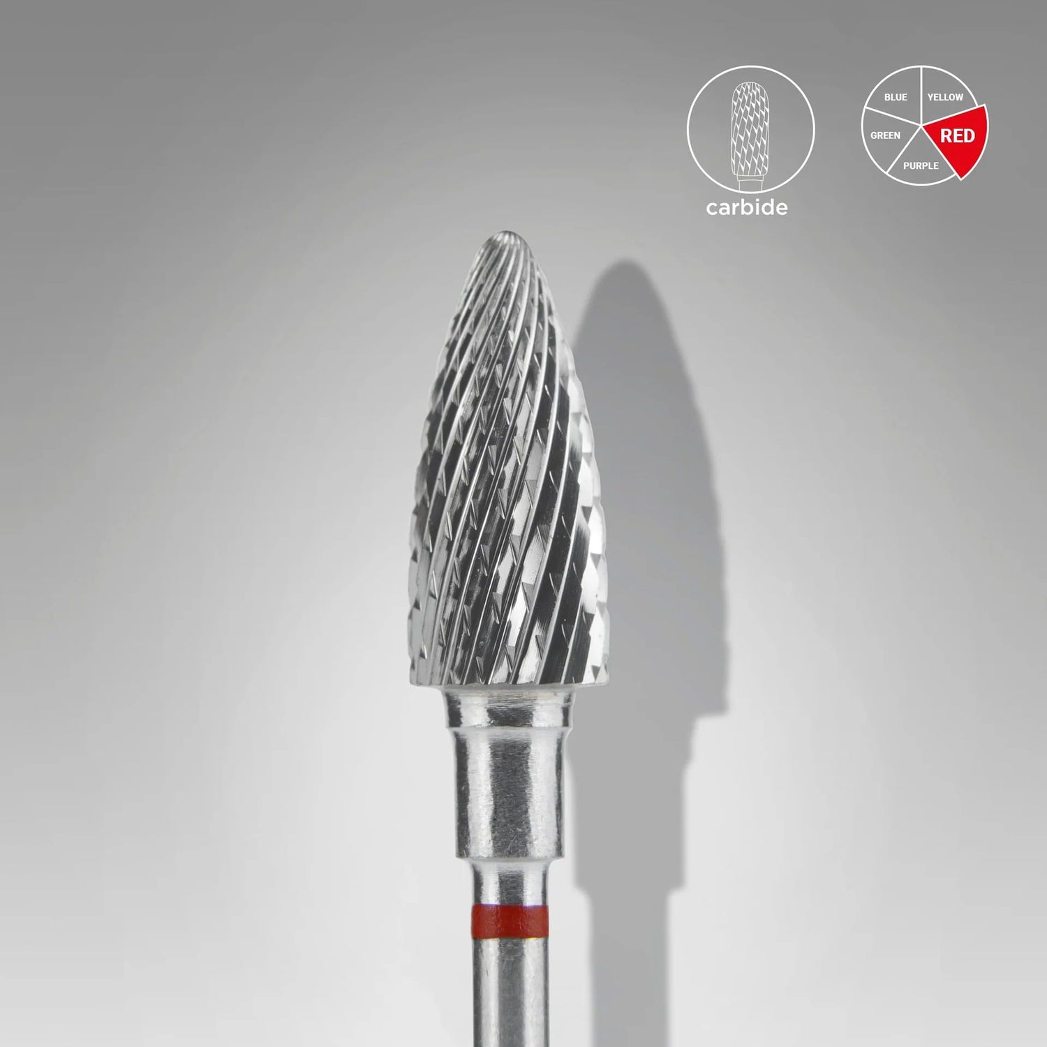 Hartmetallfräse "Kegel" Rot EXPERT, Durchmesser 6 Mm / Arbeitslänge 14 Mm