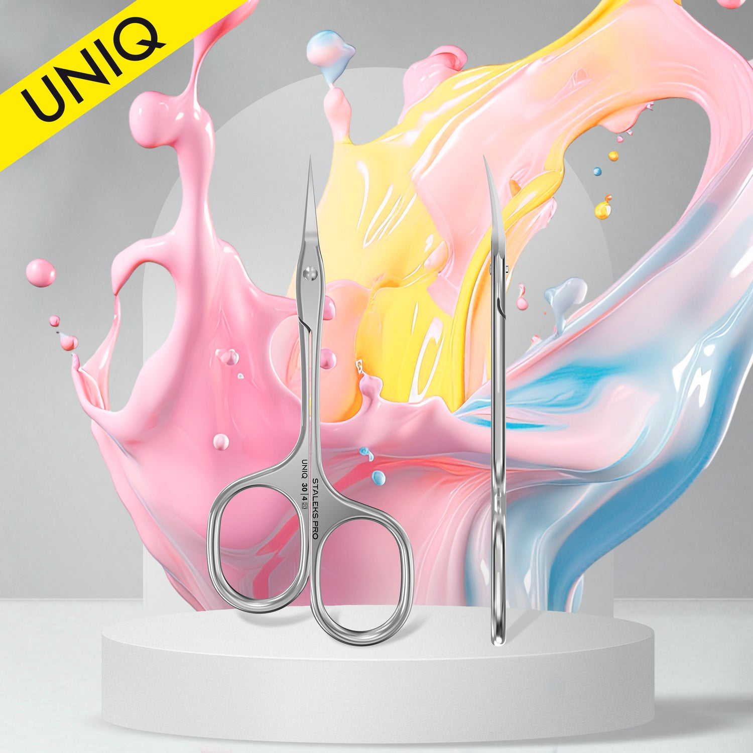 Professionelle Nagelhautschere "Asymmetric" UNIQ 30 TYPE 4