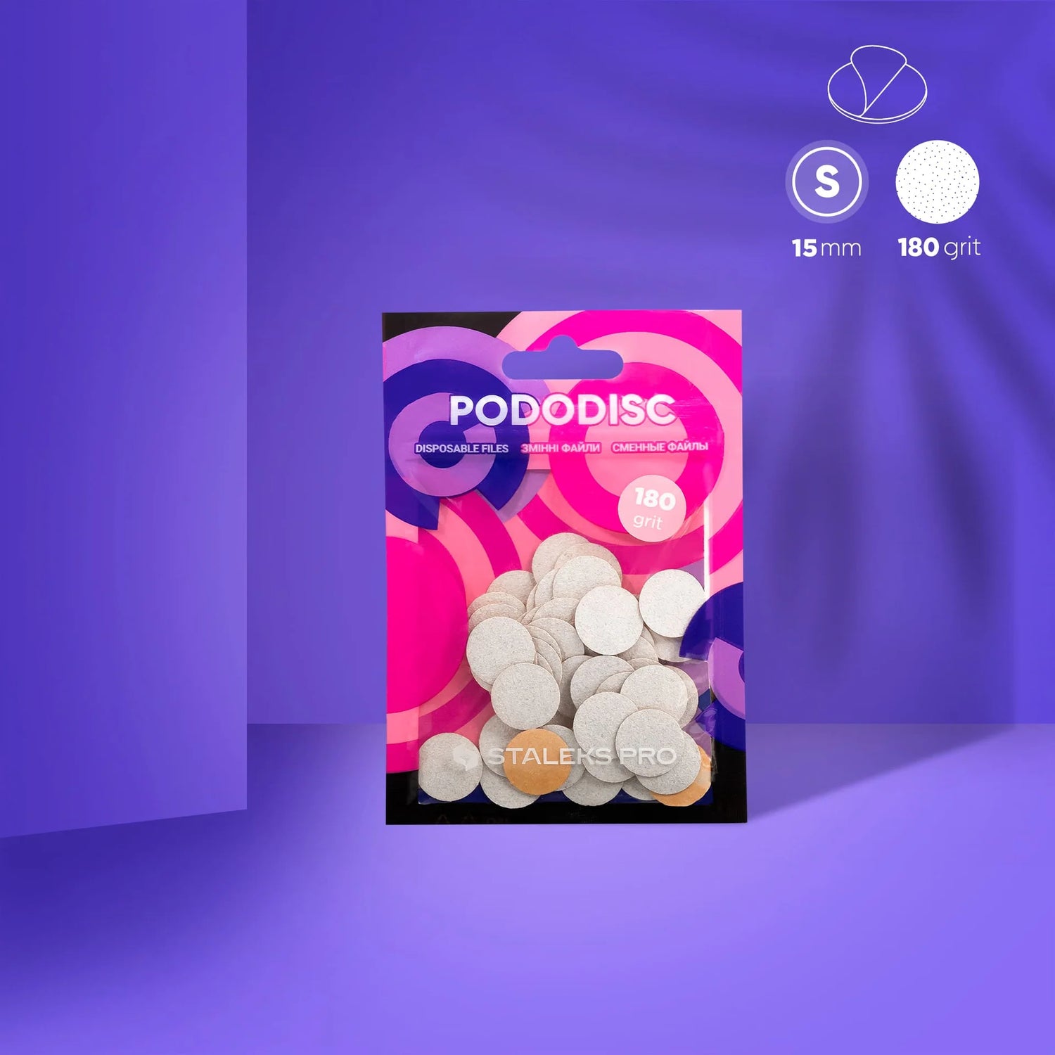 Ersatzfeilen Für Pedikür-Scheibe PODODISC STALEKS PRO S (50 Stück)