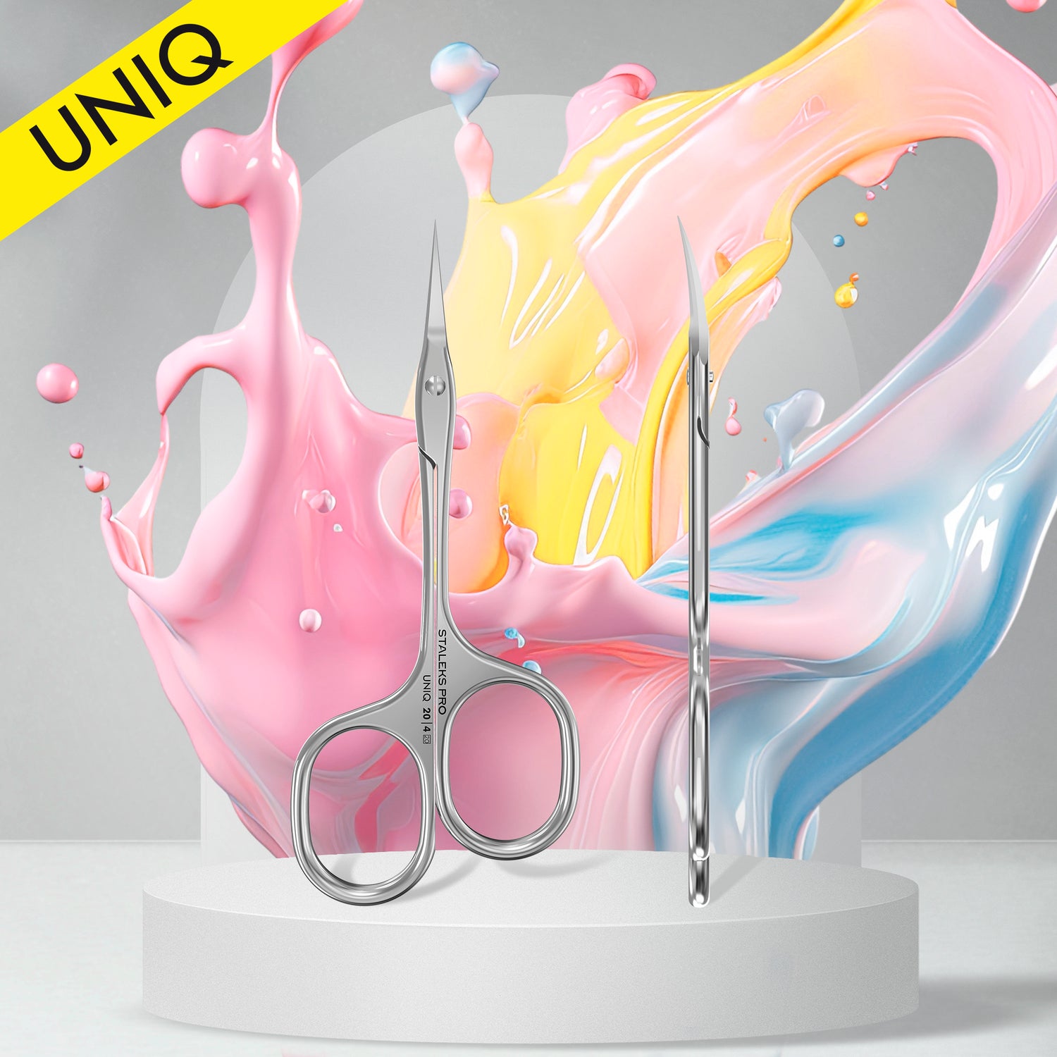 Professionelle Nagelhautschere "Asymmetric" UNIQ 20 TYPE 4
