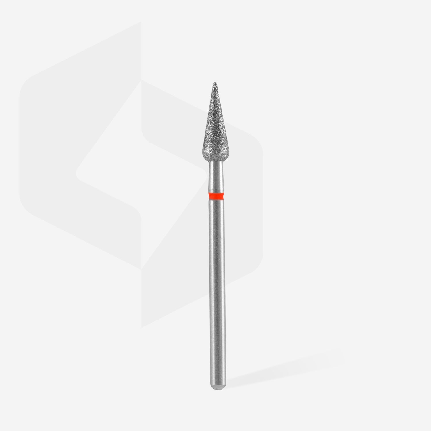 STALEKS EXPERT Diamantfräser „Spitze Birne“ rot, Durchmesser 4 mm, Arbeitsteil 12 mm