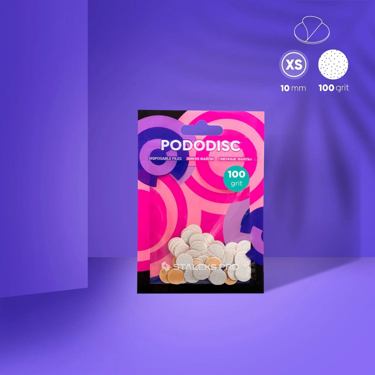 Ersatzfeilen Für Pedikür-Scheibe PODODISC STALEKS PRO XS (50 Stück)