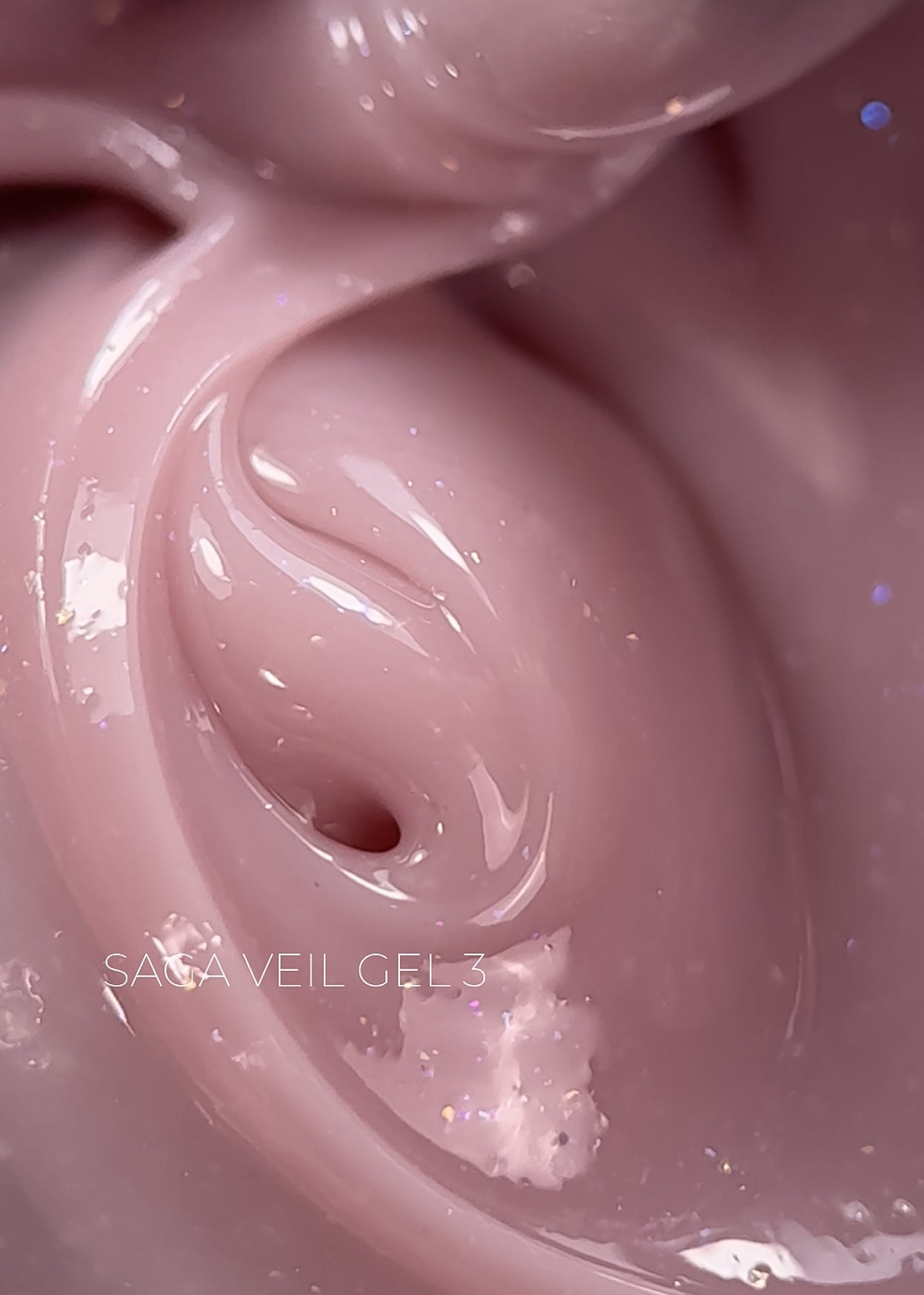 SAGA Builder Gel Veil 03 (light pink with microshine), 30 ml