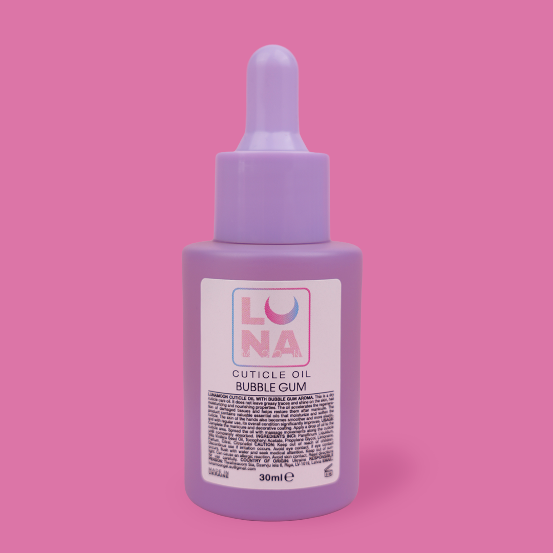 Lunamoon Cuticle Oil with Bubble Gum 30ml