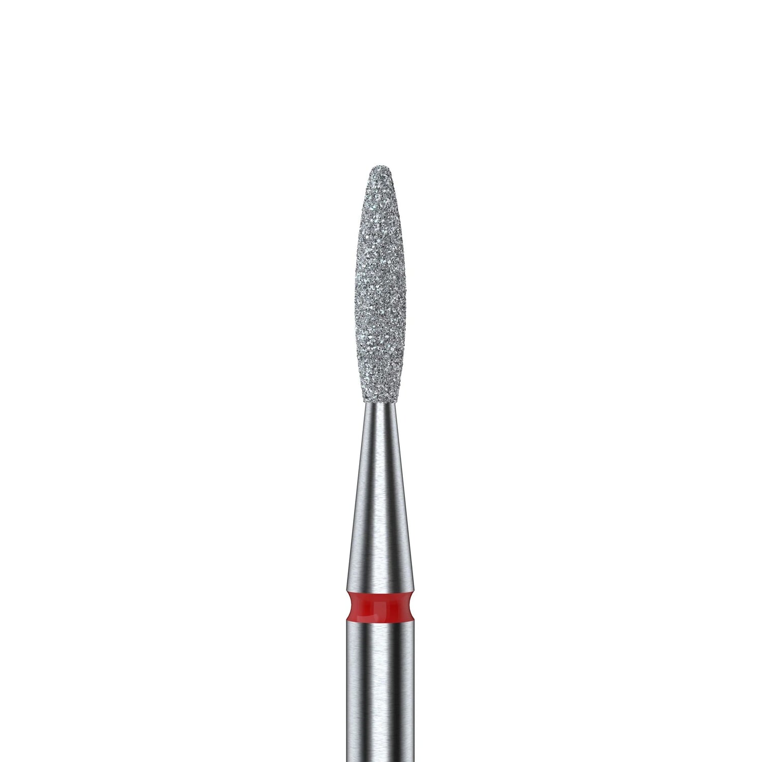 Diamantfräse "Flamme" Rot, Durchmesser 1.6 Mm / Arbeitsteil 8 Mm
