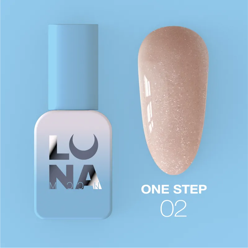 Lunamoon Einphasen-Gel-Lack für Pediküre One Step nr2, 8 ml