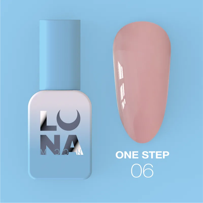Lunamoon Einphasen-Gel-Lack für Pediküre One Step nr6, 8 ml