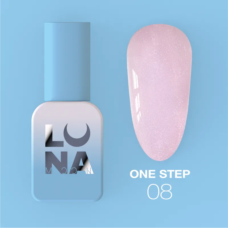 Lunamoon Einphasen-Gel-Lack für Pediküre One Step nr8, 8 ml