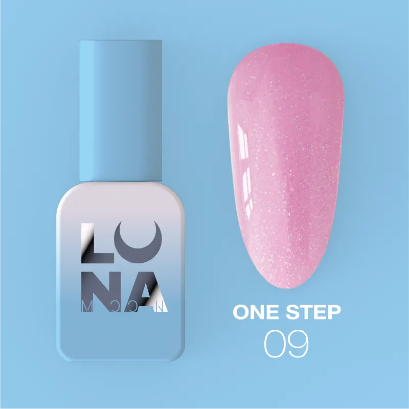 Lunamoon Einphasen-Gel-Lack für Pediküre One Step nr9, 8 ml