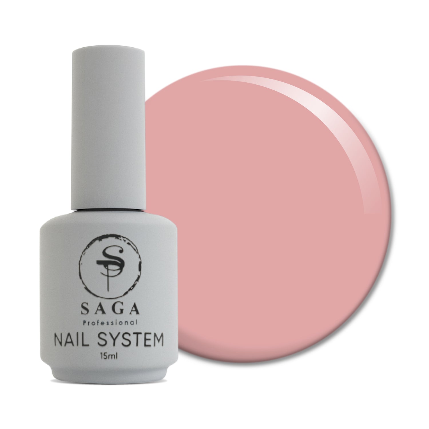 SAGA LIQUID GEL 15 (beige-pink), 15 ml