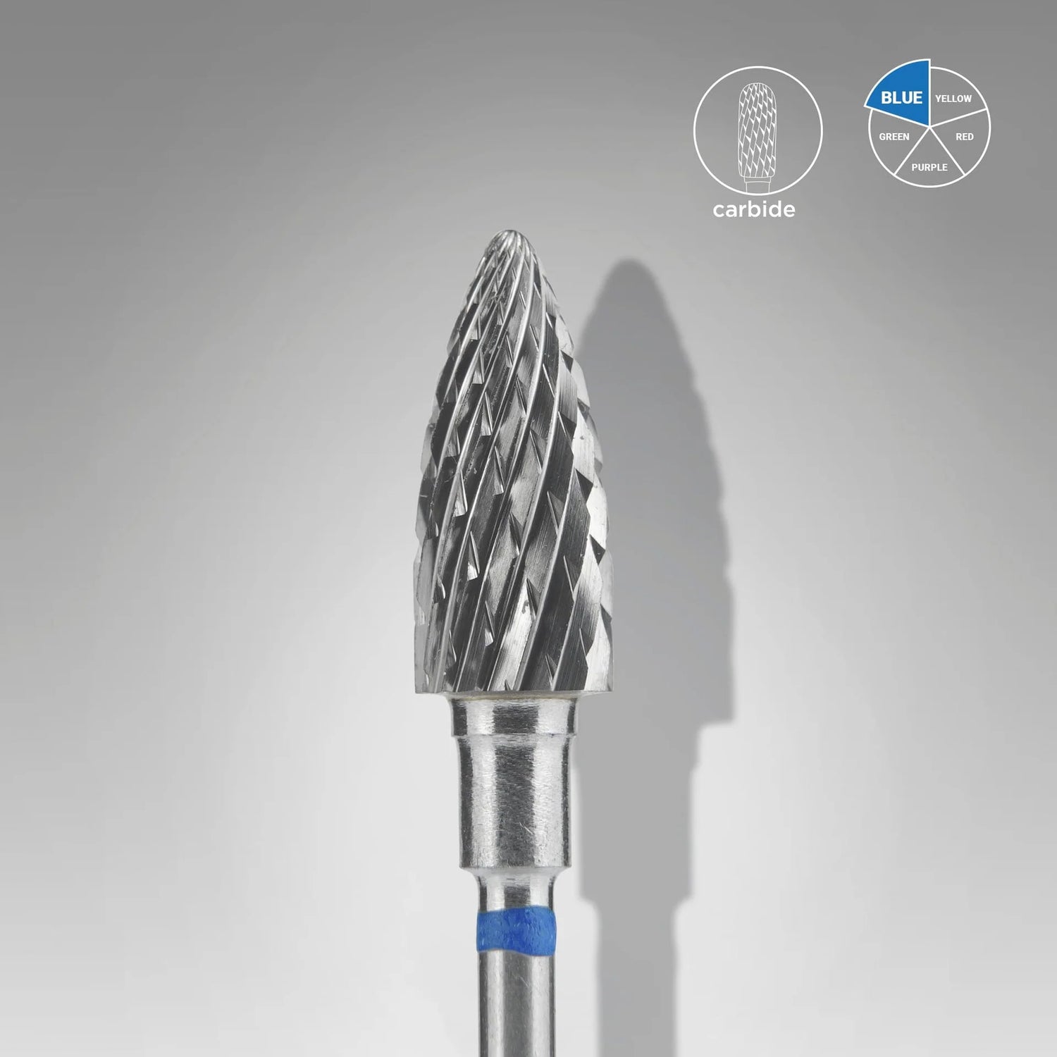 Hartmetallfräser ""Kegel"" Blau EXPERT, Durchmesser 6 Mm / Arbeitslänge 14 Mm