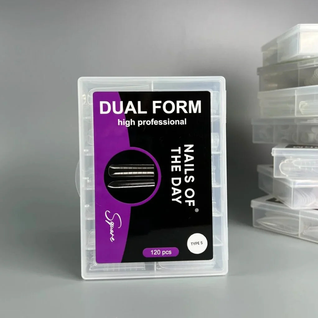 NAILSOFTHEDAY Dual Form Square 03 (Type5), 120 pieces